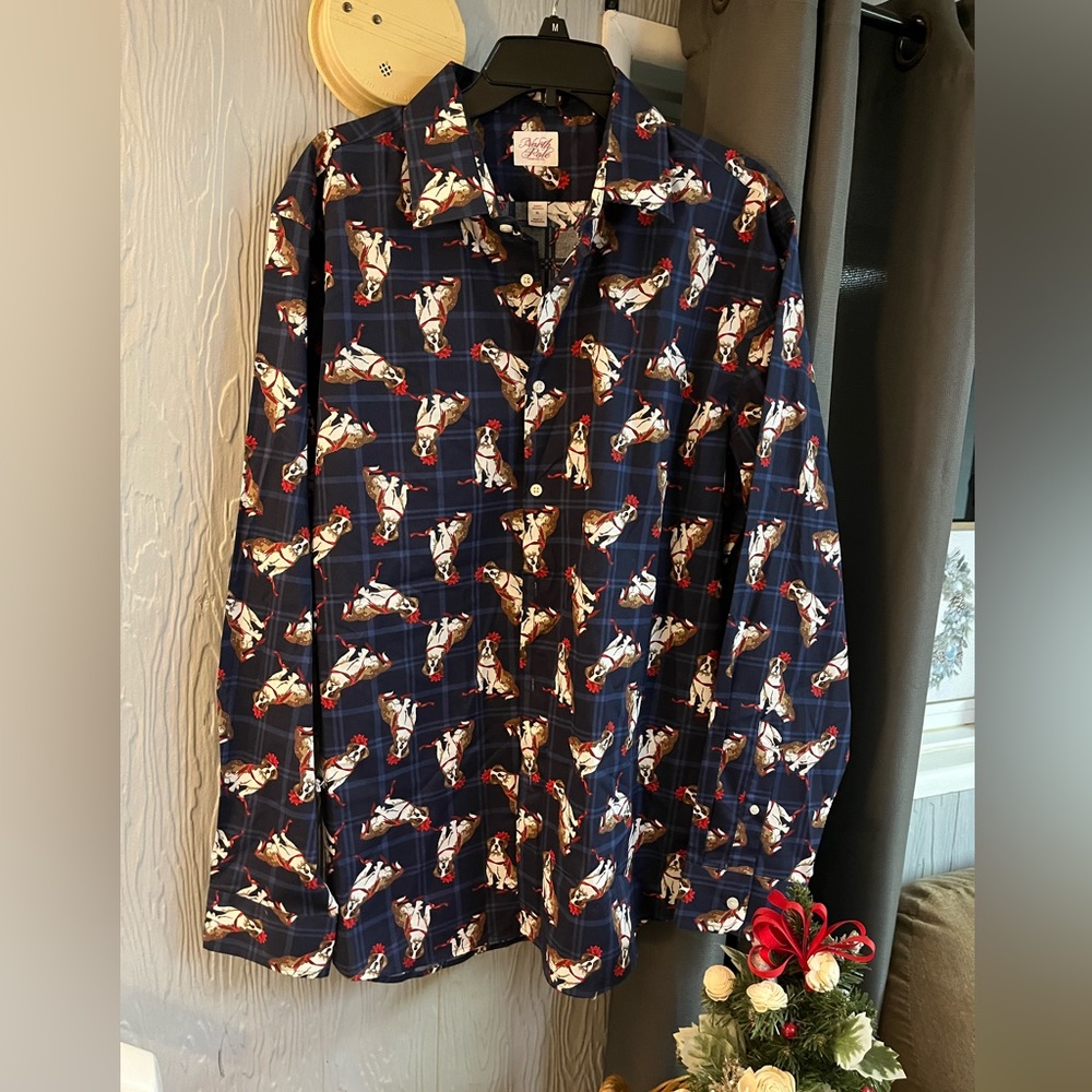 The North Pole Trading Company Boxer Dog Christmas shirt XL